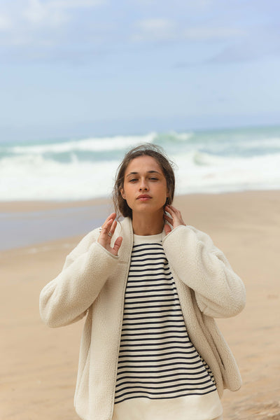 Delta Teddyfleece Jacket - Cream