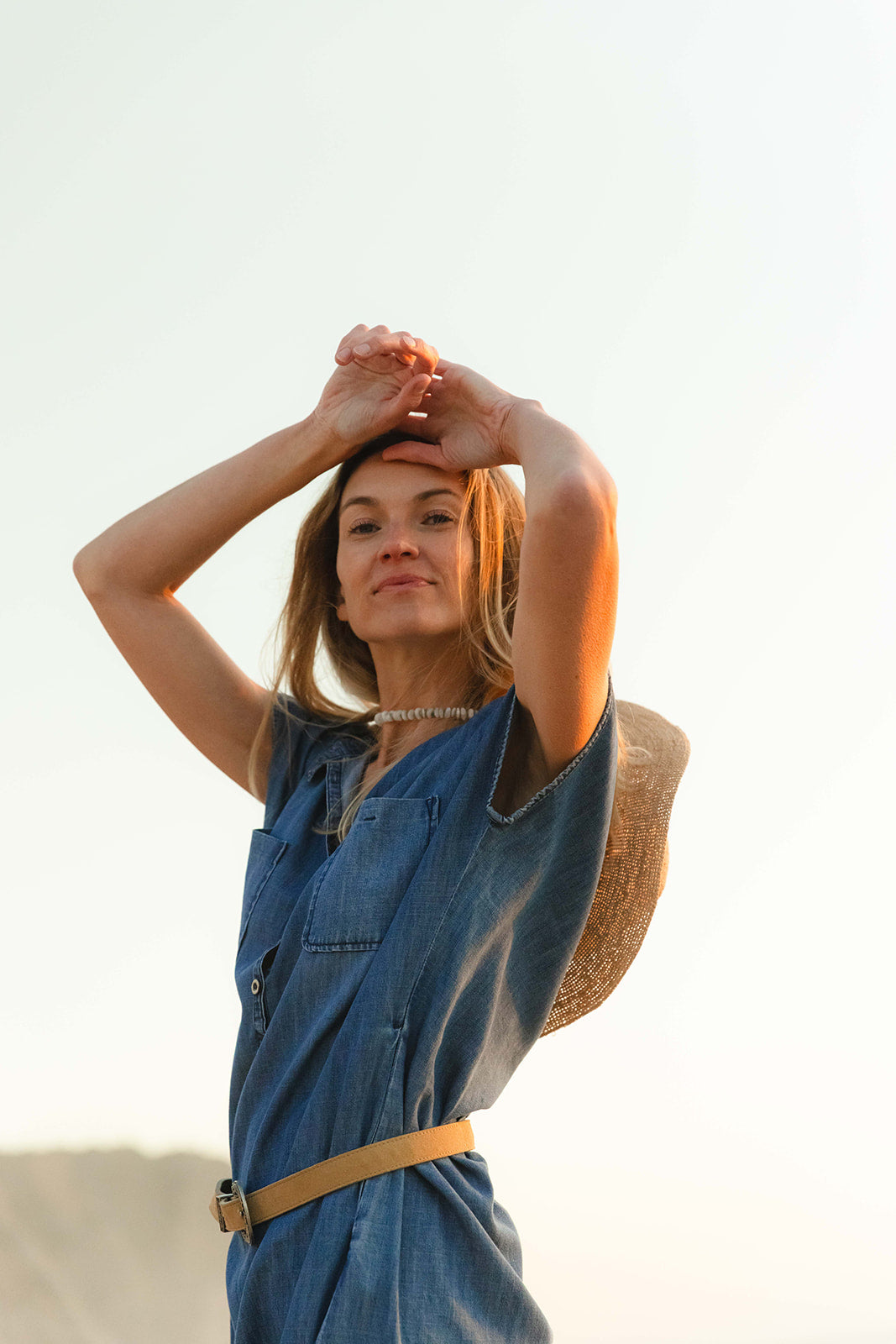 Deva Dress - Denim Blue