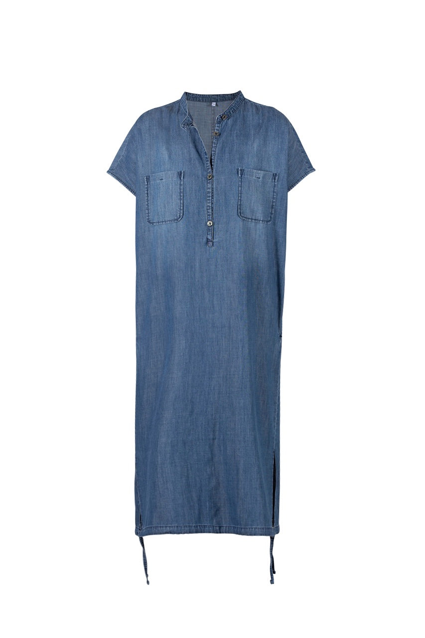 Deva Dress - Denim Blue