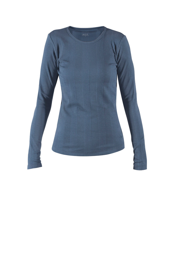 Drude Rib Tee - Autumn Blue