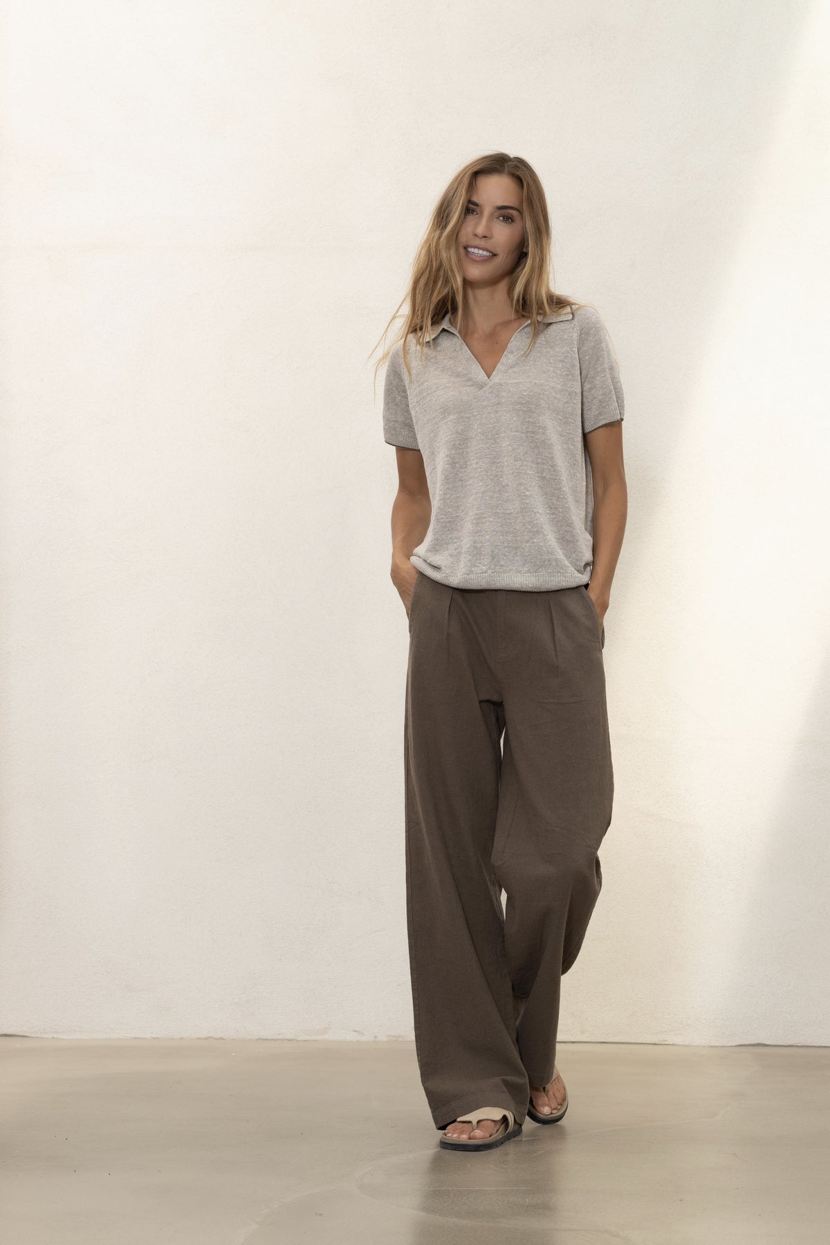 Deleste Trousers - Bark