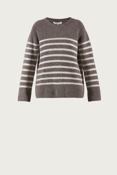 Fallula Bouclé Knit -  Light Chocolate/Cream
