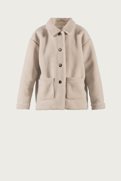 Fanta wool fleece jacket - almond