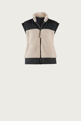 Faune wool fleece vest - black
