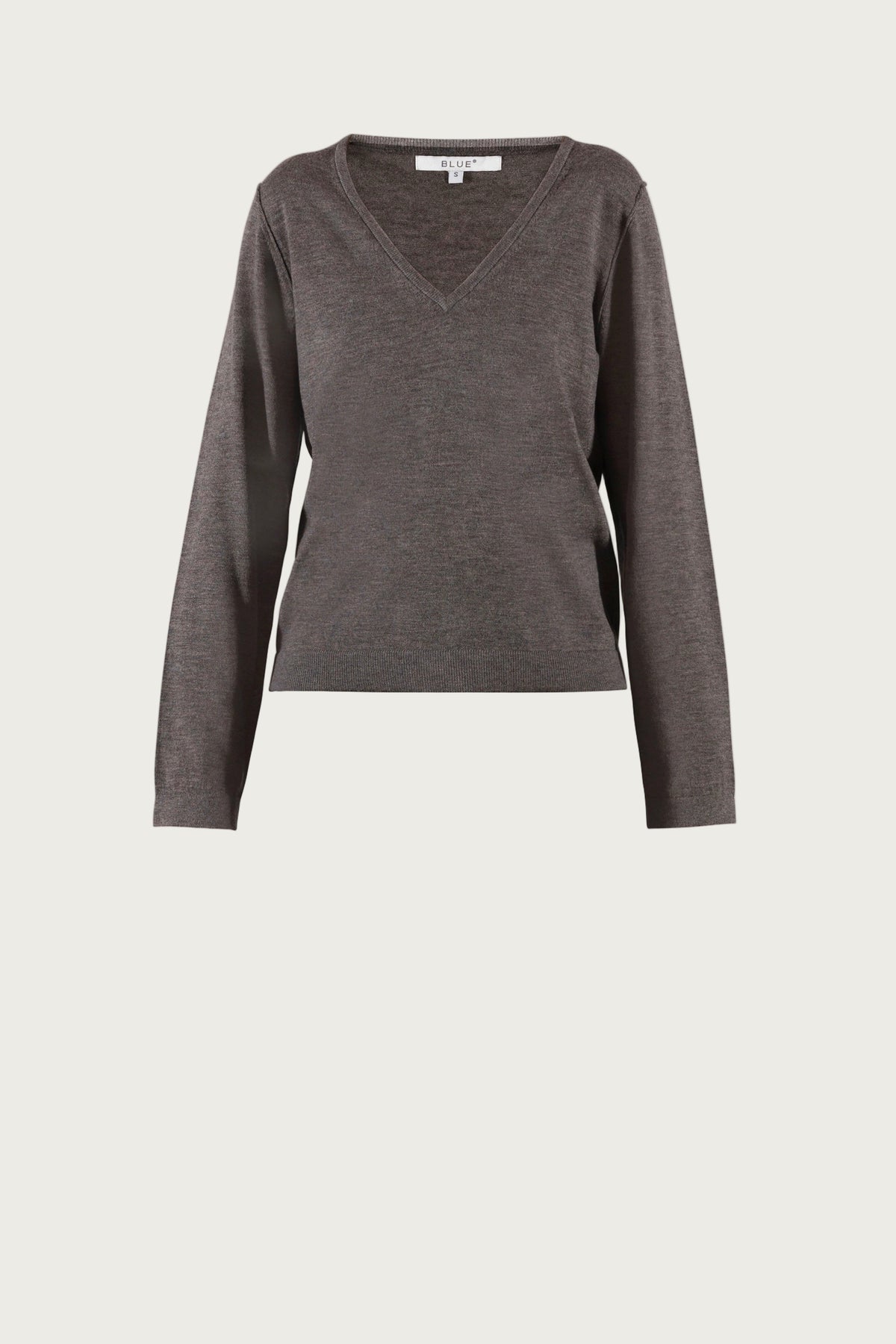 Florence Light Merino Tee -  Chocolate Melange