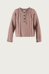 Fnug Lambswool Knit - Old Rose Melange