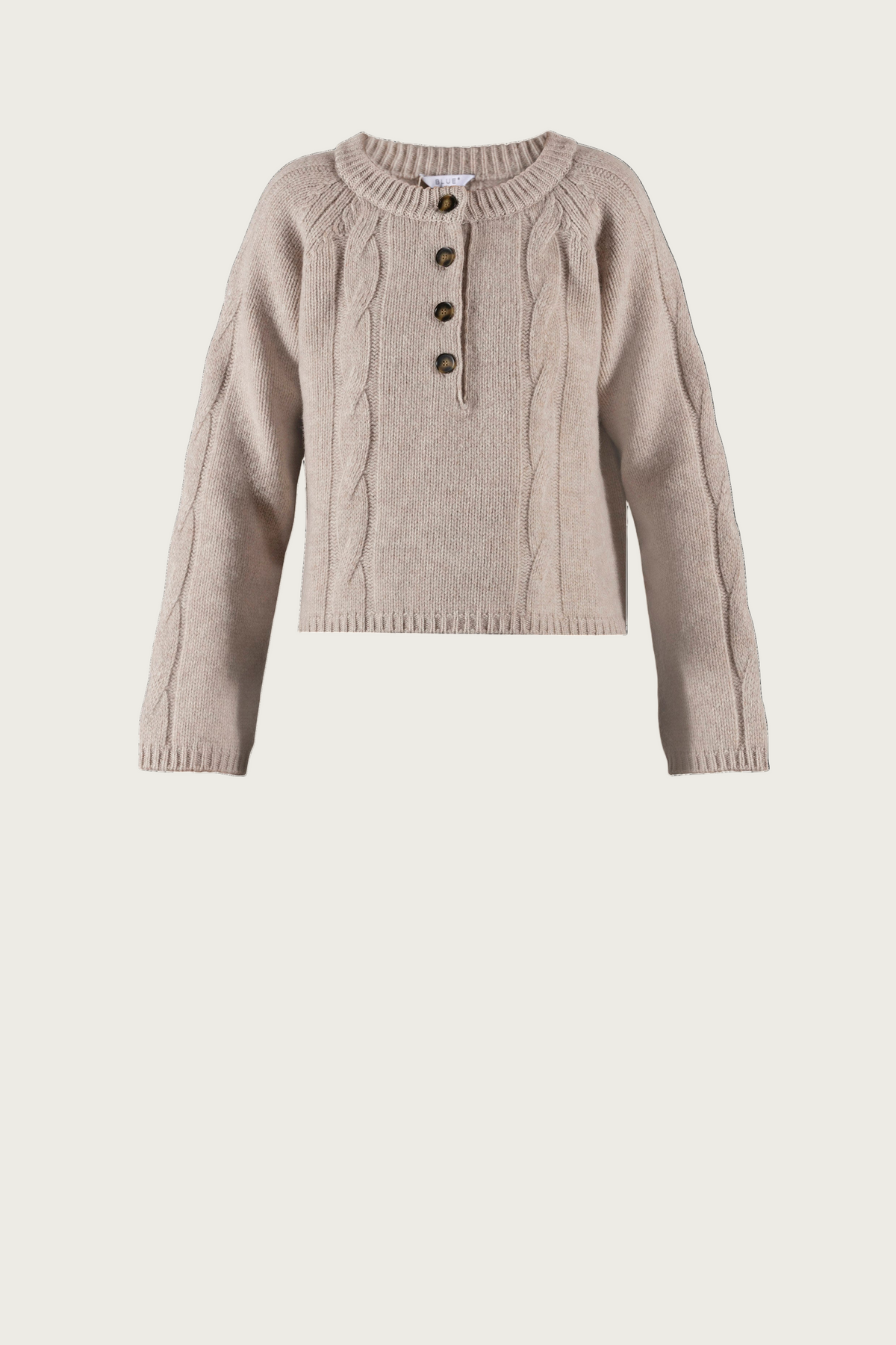 Fnug Lambswool Knit - Chalk Melange