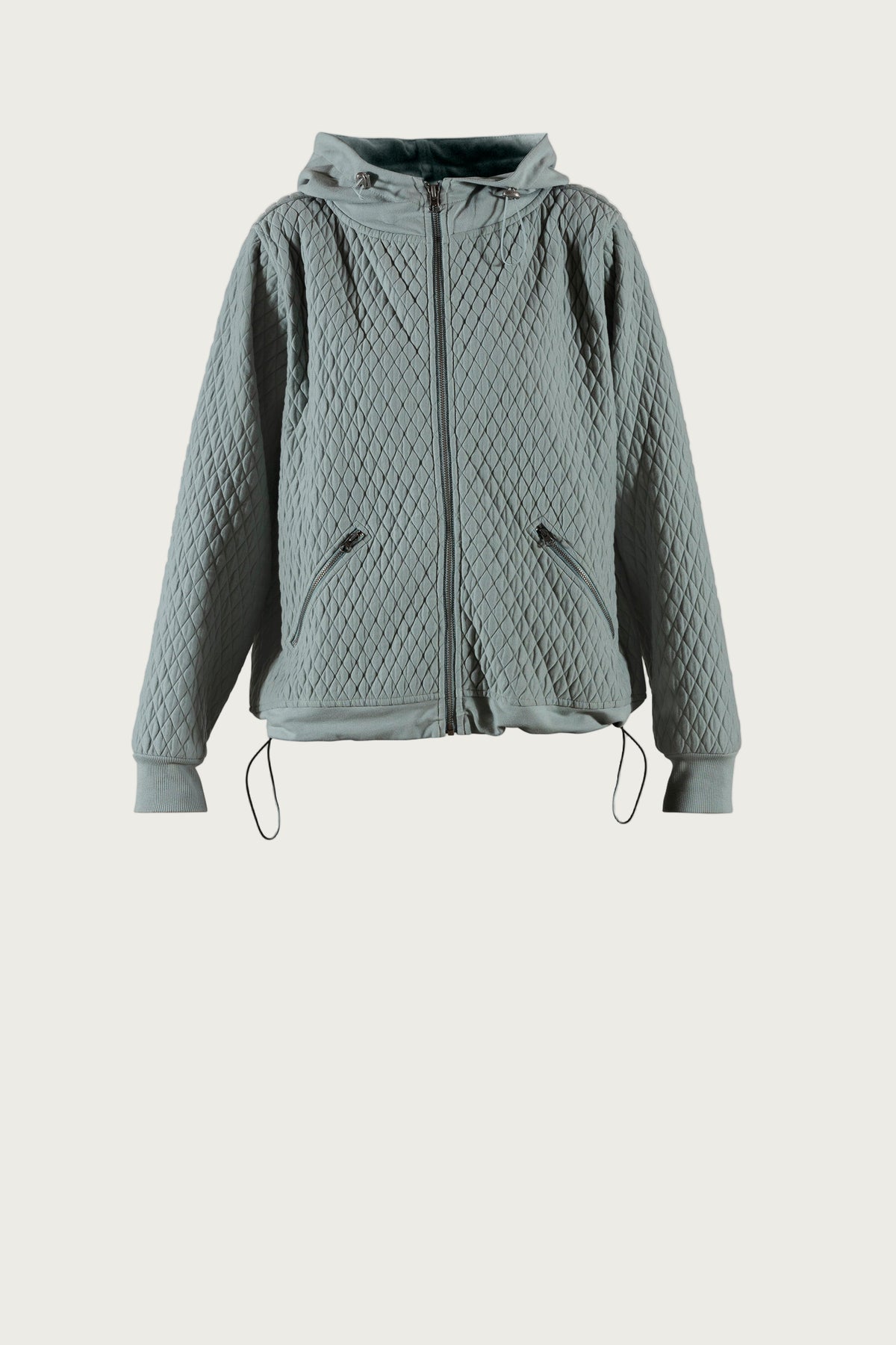 Gaja Quilt Hood Jck - Dusty Green