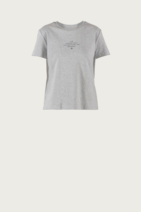 Glenda Tee - Grey Melange