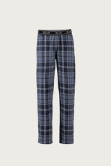 Gretchen Cotton Check Trousers - New Navy