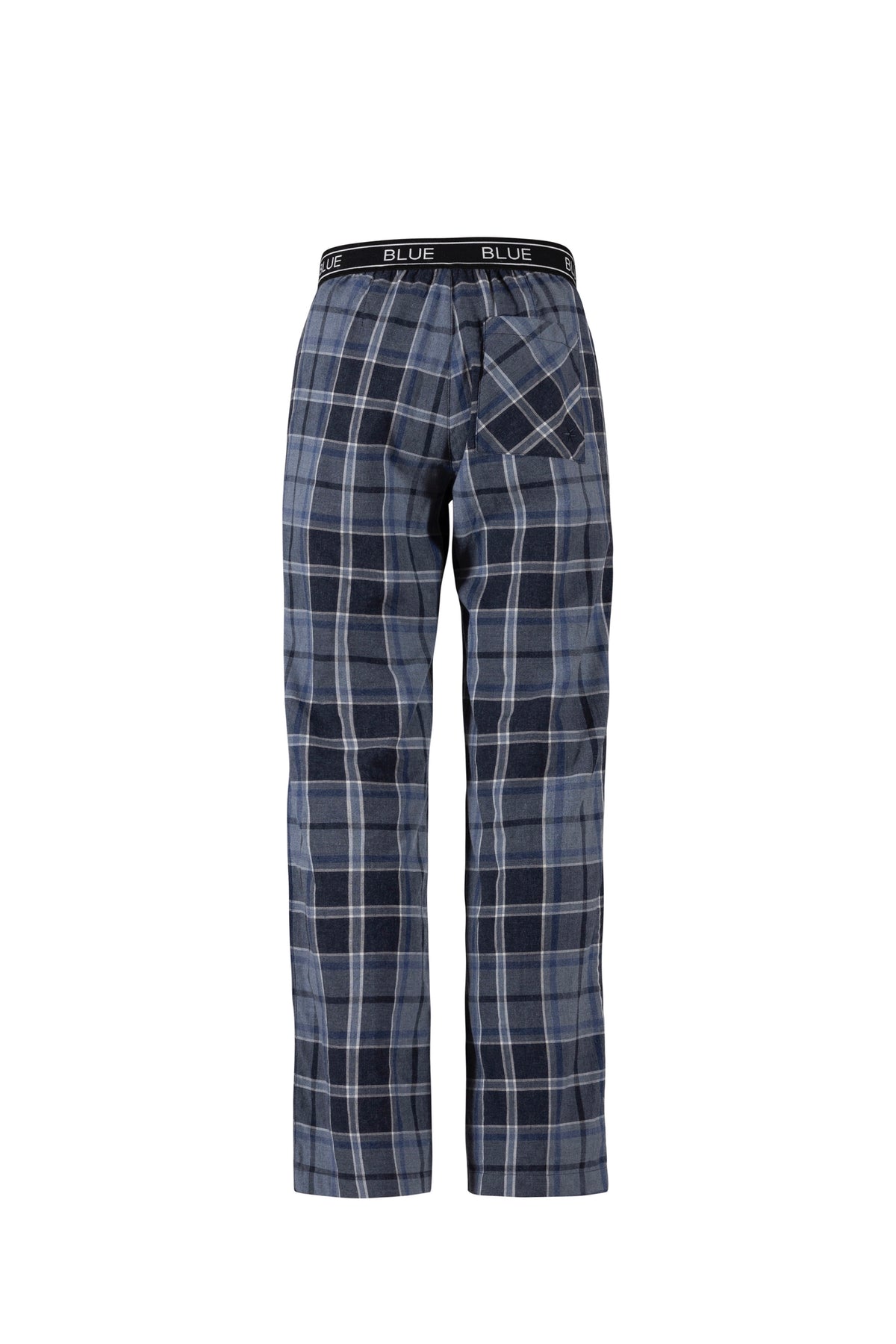 Gretchen Cotton Check Trousers - New Navy