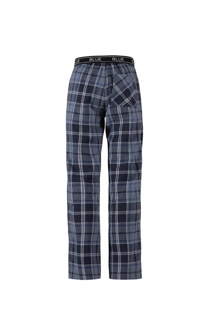 Gretchen Cotton Check Trousers - New Navy