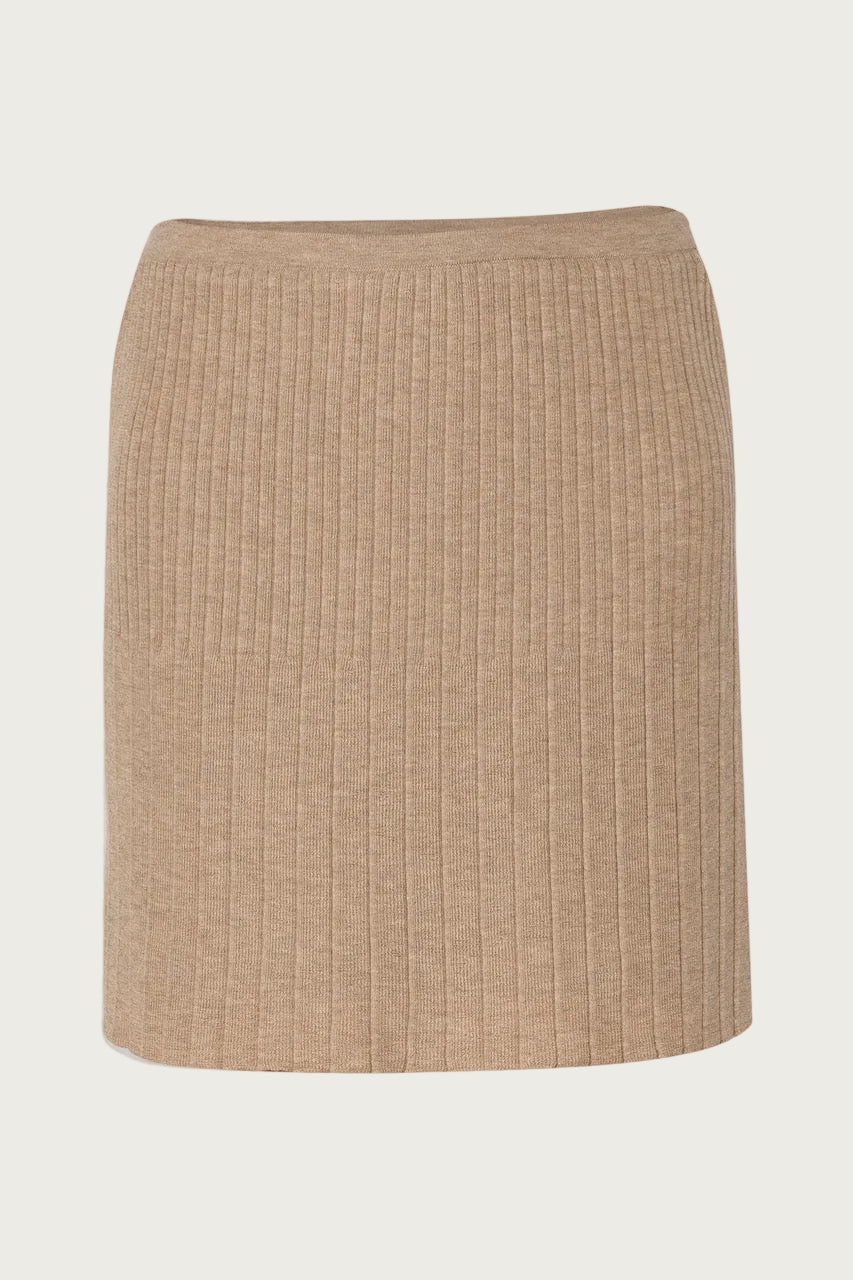 Malou Skirt - Beige Melange