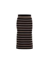 Iskut tube skirt - Black/Dusty brown