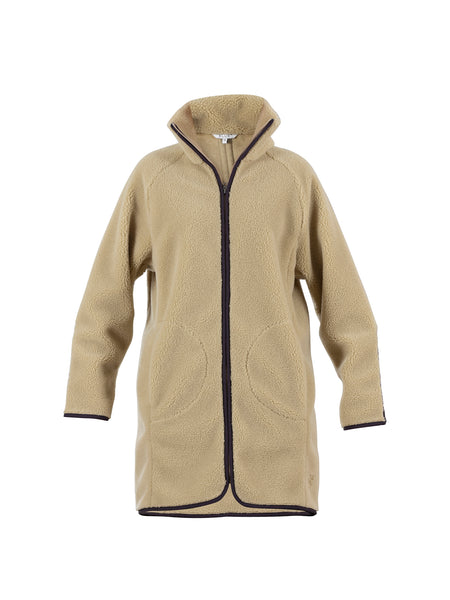 Kirkland wool-flecce Coat - Dark Ecru