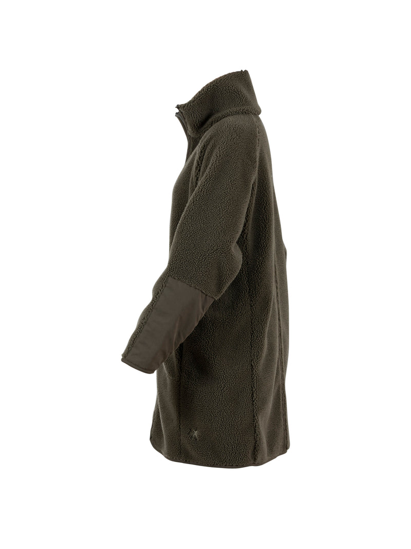 Kirkland wool-flecce Coat - Hunter Green