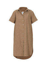 Juliana Shirt Dress - Nougat Melange