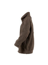 Lax teddy fleece jacket - dusty brown