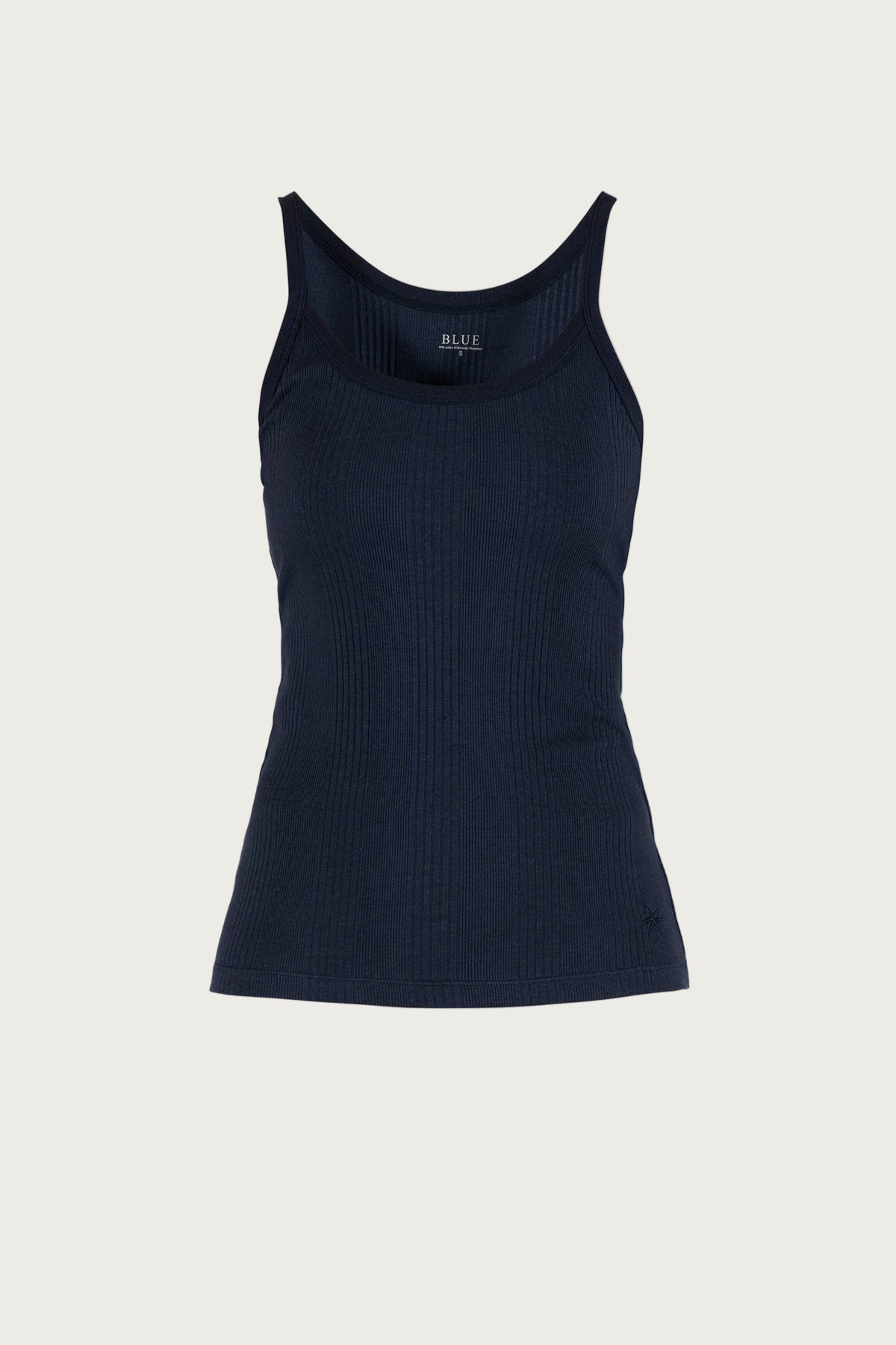Leslie Rib Top - New Navy