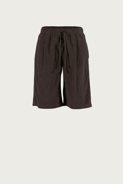 Lisamarie linen Bermudas - Coffee