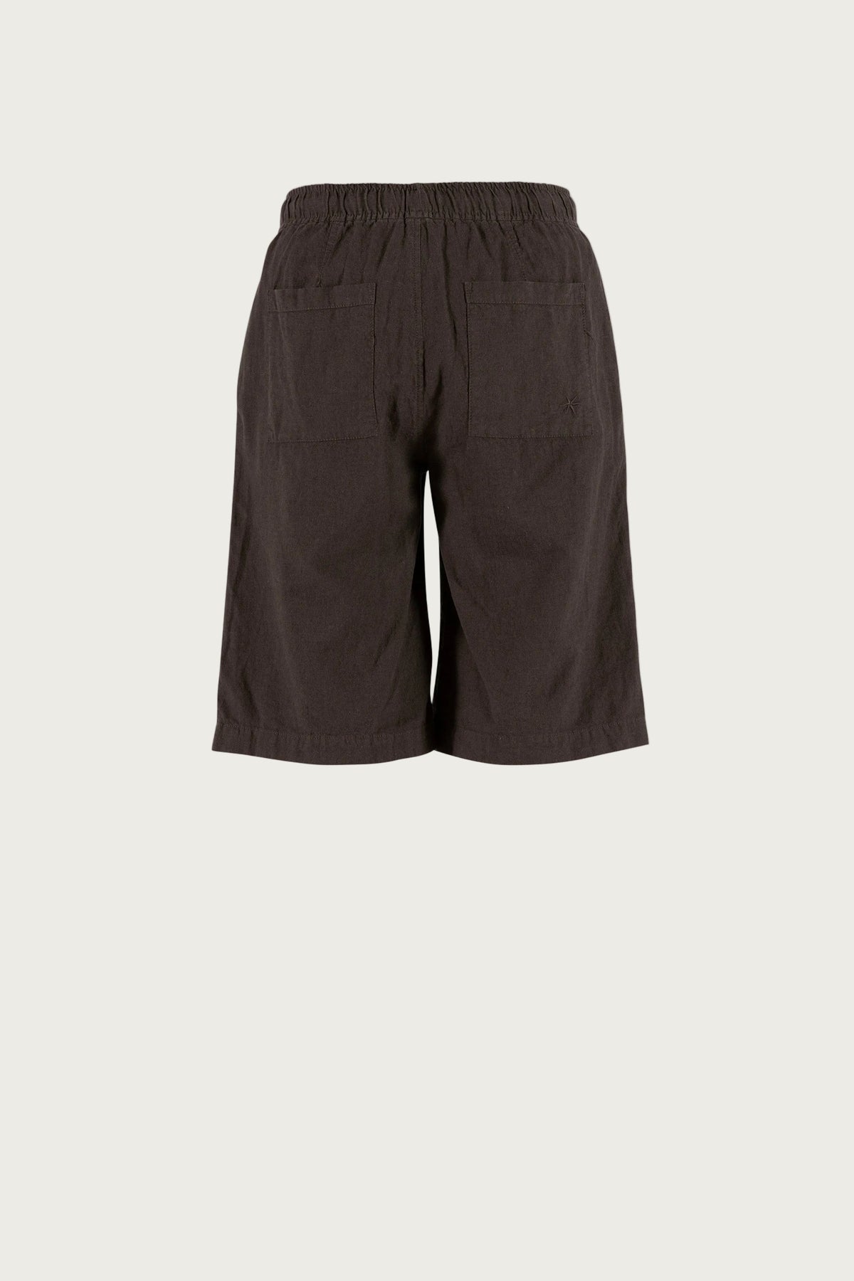 Lisamarie linen Bermudas - Coffee