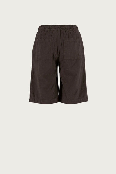 Lisamarie linen Bermudas - Coffee