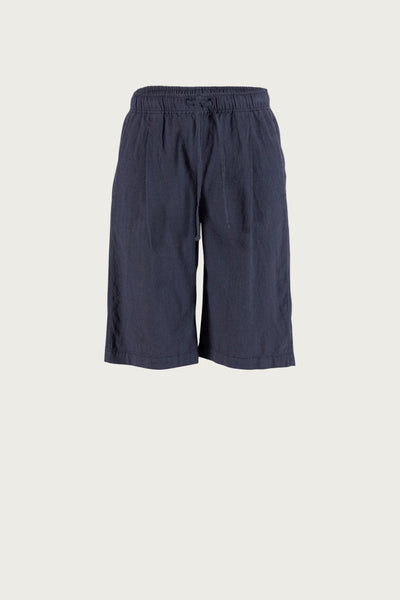 Lisamarie linen Bermudas - Dusty Navy