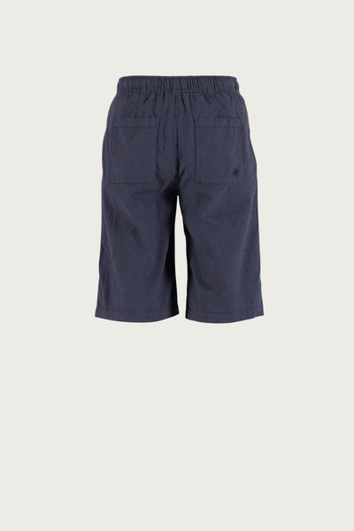 Lisamarie linen Bermudas - Dusty Navy