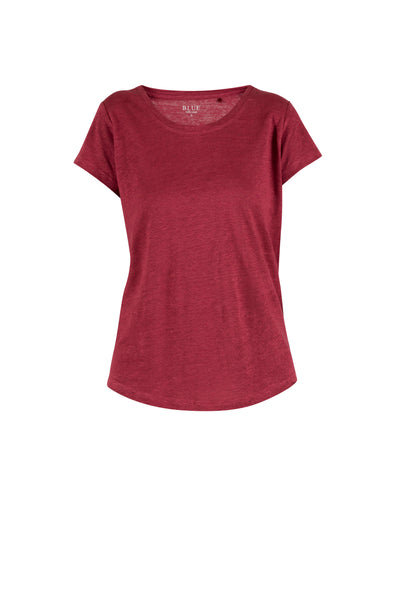 Lotta linen Tee - Cranberry