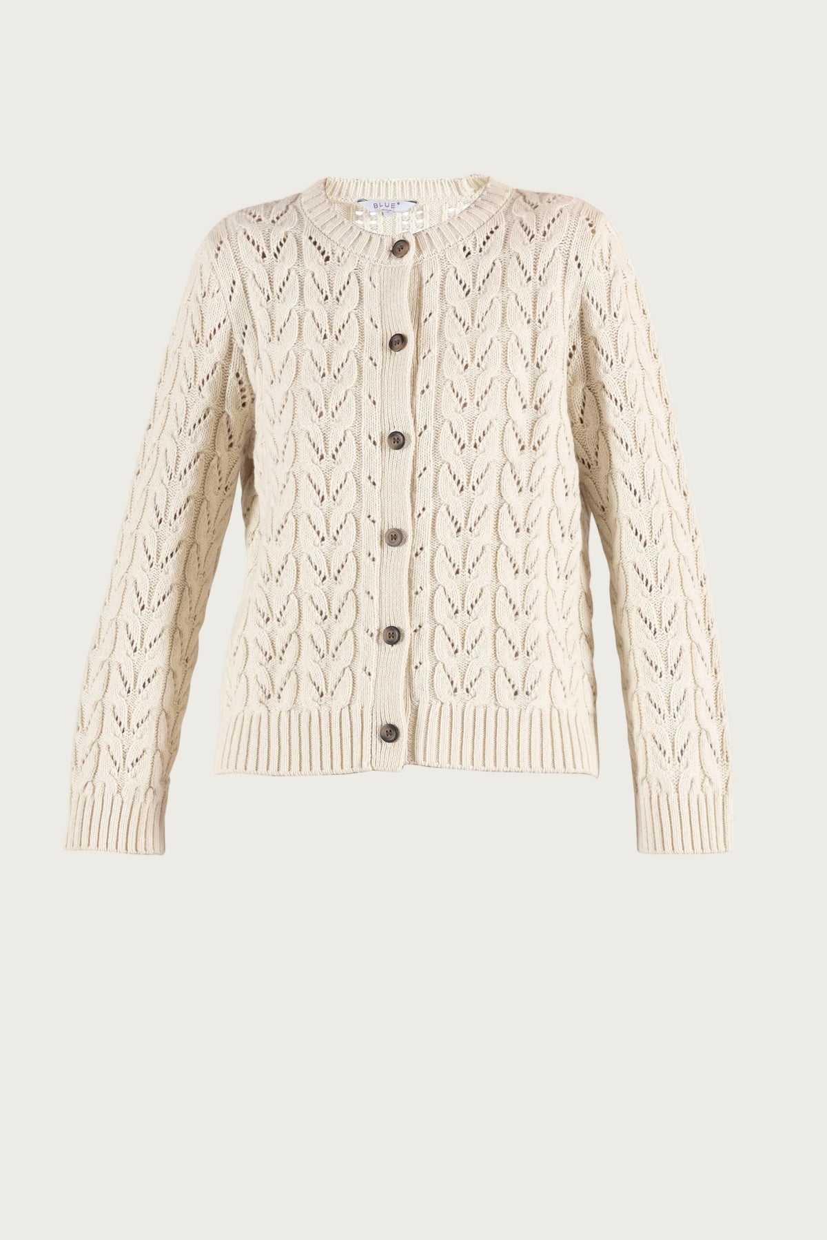 Lotus Cardigan Knit - Ecru