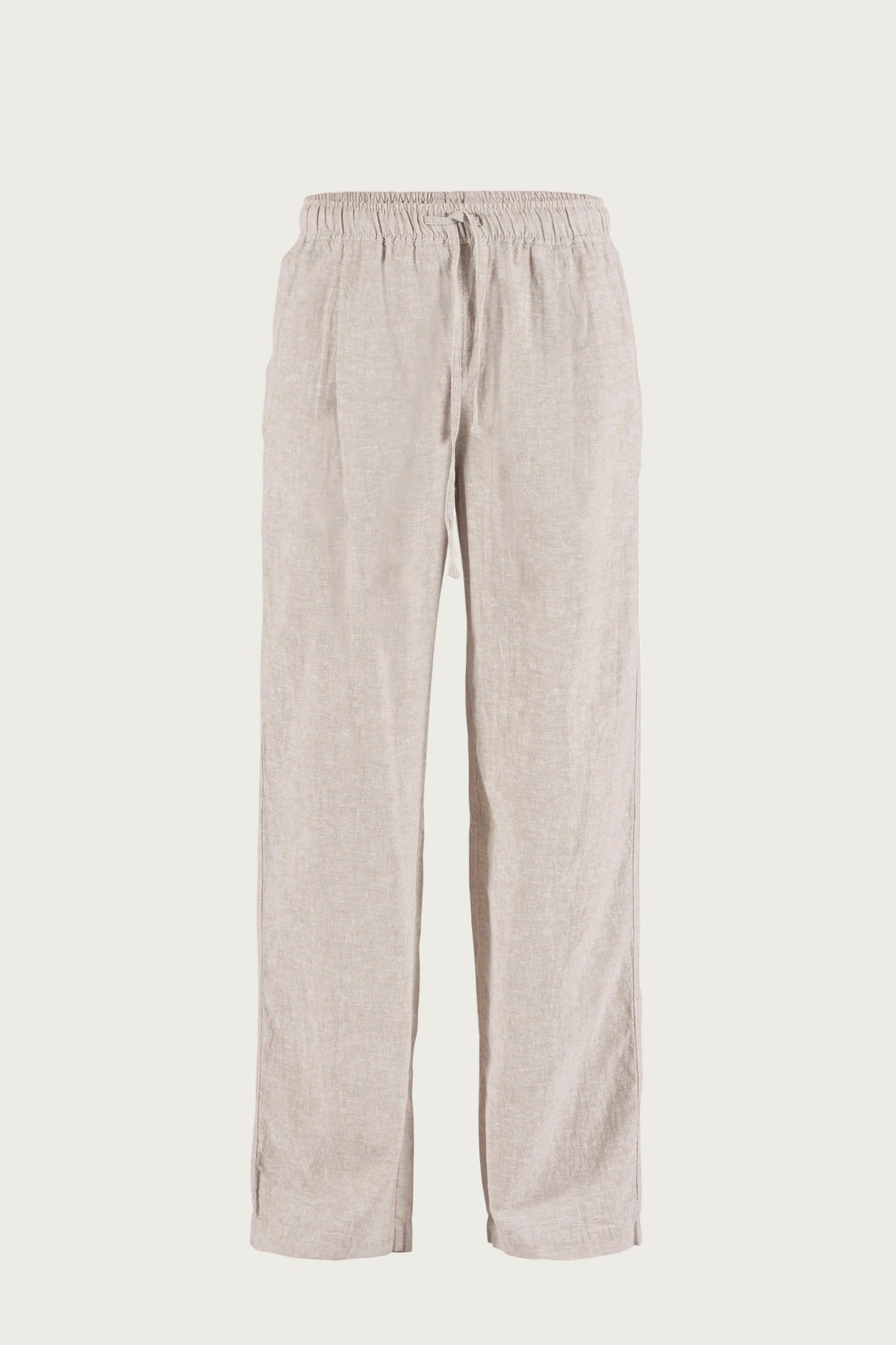 Luca linen Trousers - Chalk Melange