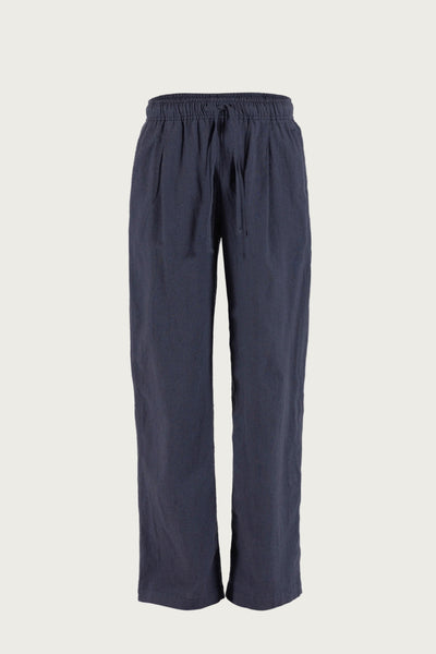 Luca linen Trousers - Dusty Navy