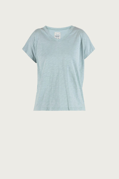 Lydia Flamé Tee - Aqua