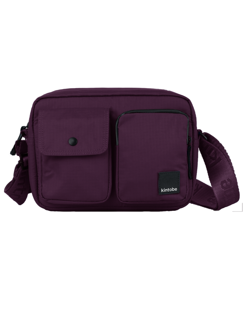 Kintobe Miles Cross Bag - Deep Aubergine