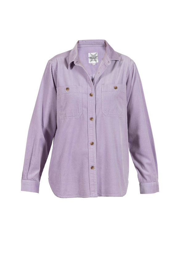 Pelly Corduroy Shirt Jacket - Thistle