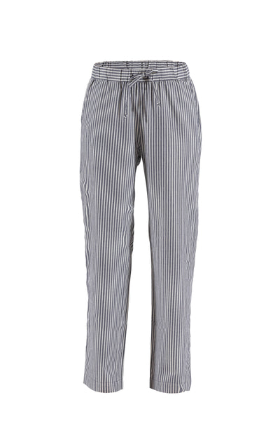 Salina pants indigo/ecru striped