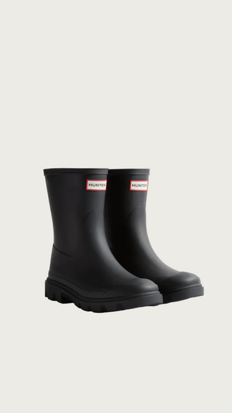 Hunter Unisex Downpour Short Boot - Black