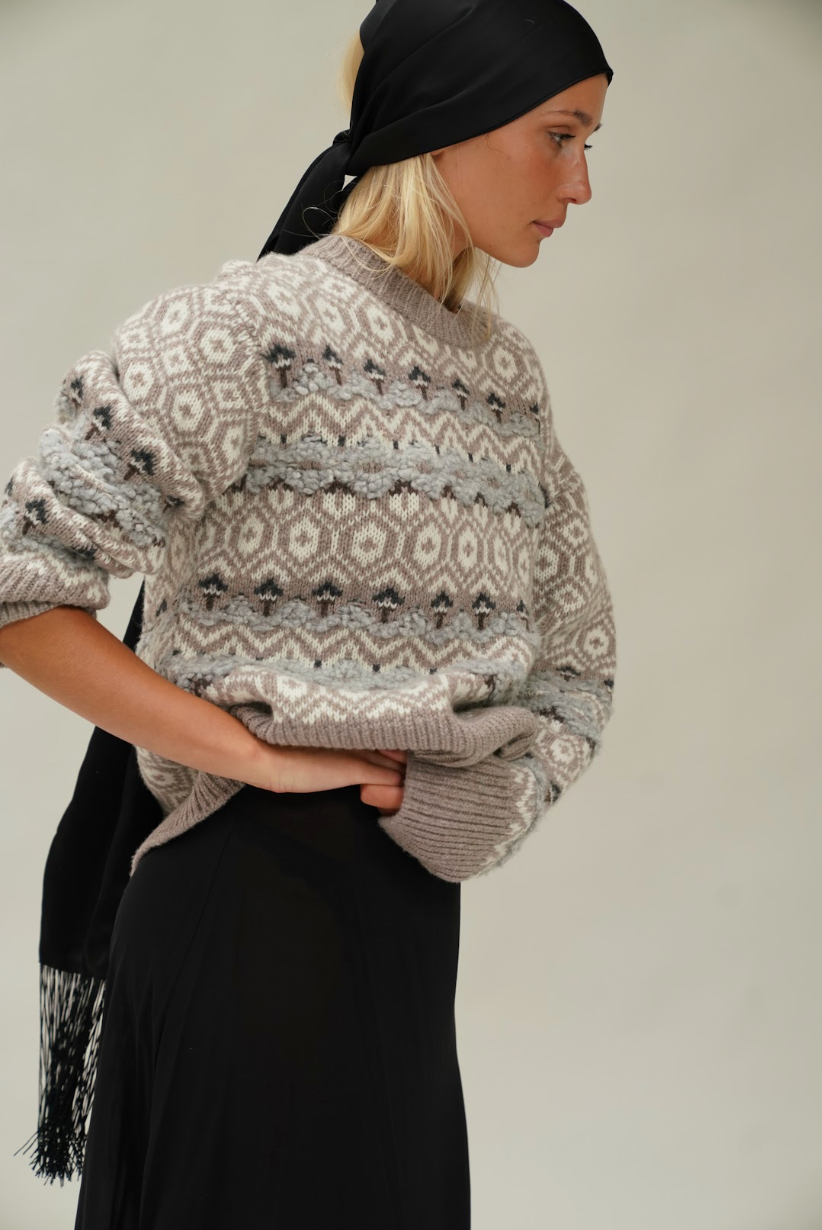 Martha Knit - Beige Melange
