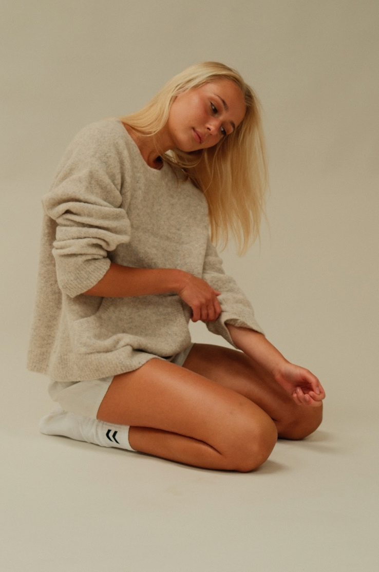 Mathilde Knit - Chalk Melange