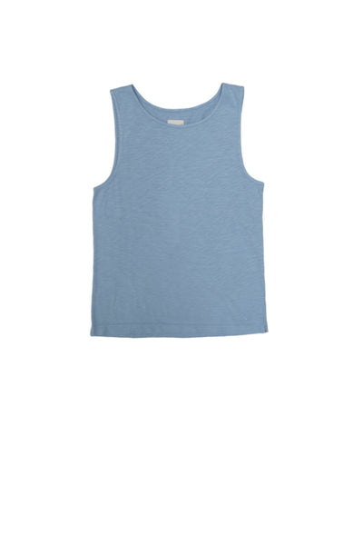 Darryl Flamé Tank Top - Dark Sky Blue