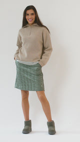 Tok "quilt" Skirt - Deep Ocean