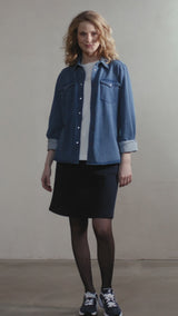 Denice Denim Shirt - Denim Blue