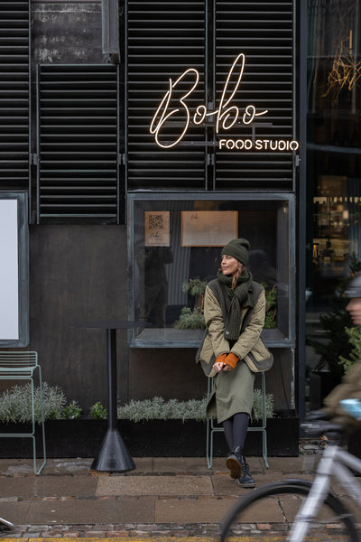 Banff Merino/Alpaca Scarf Dark Olive