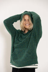 Salt Lake Knit Hoodie Alpin Green Melange