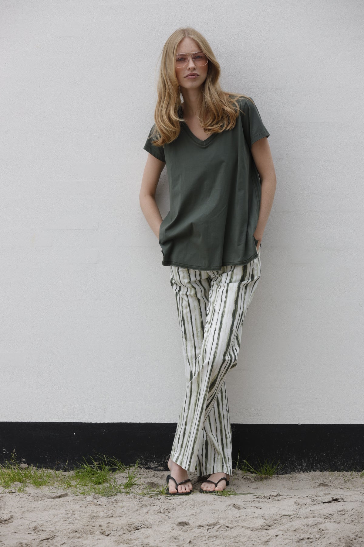 Chloe Trousers Shades of Olive