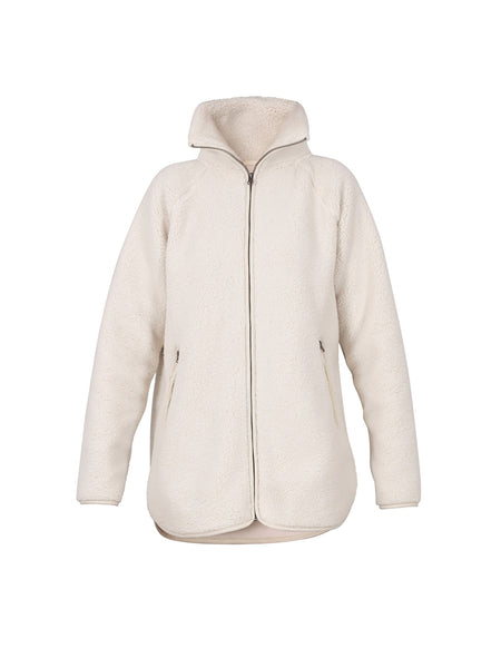 Aria Teddy Fleece Jacket - Off White