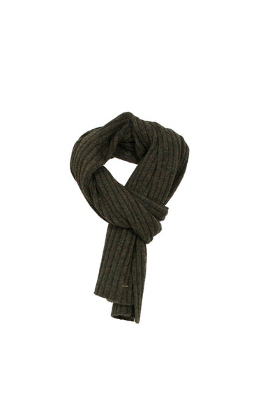Banff Merino/Alpaca Scarf Dark Olive