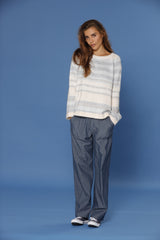 Jasmine Trousers Blue Chambray