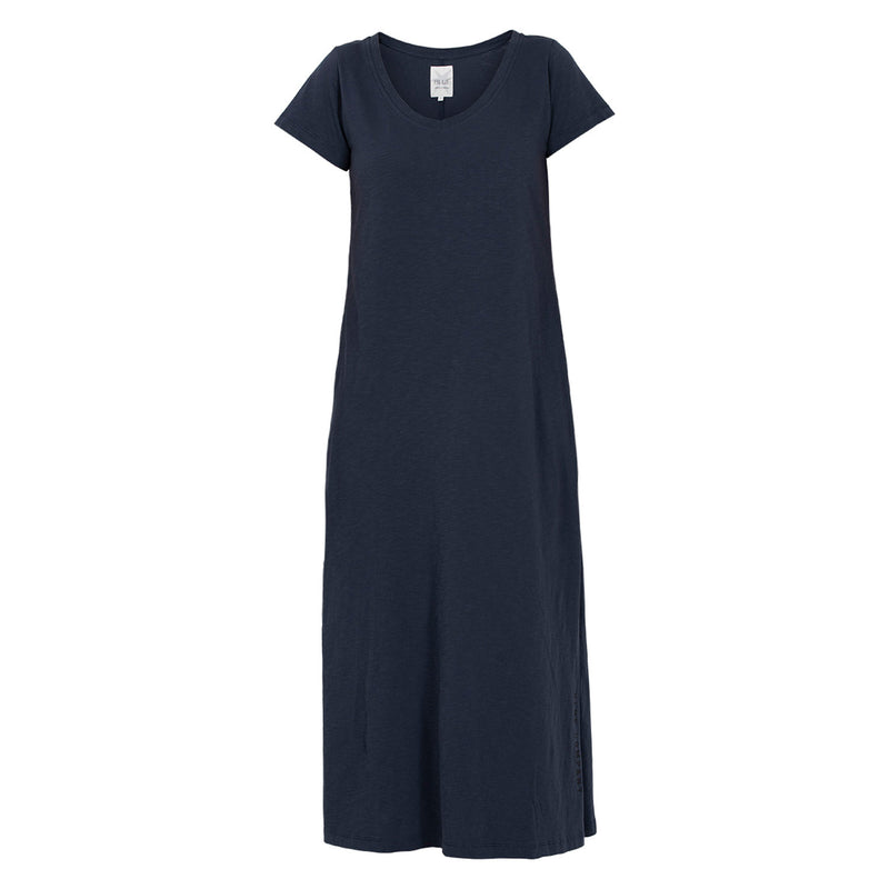 Rosita Langes Kleid, Deep Navy verwaschen 